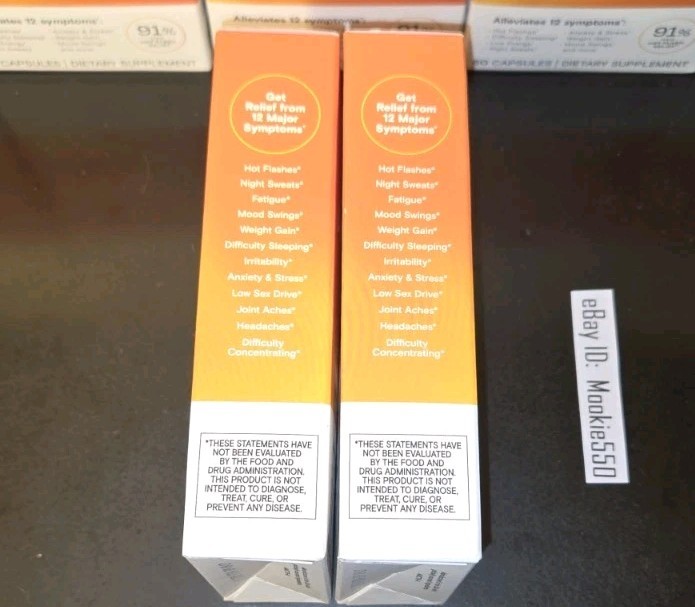 EXP 03/2026+! 2 Box Lot Amberen Menopause Relief 120 Capsules! (60ct Per Box) gallery