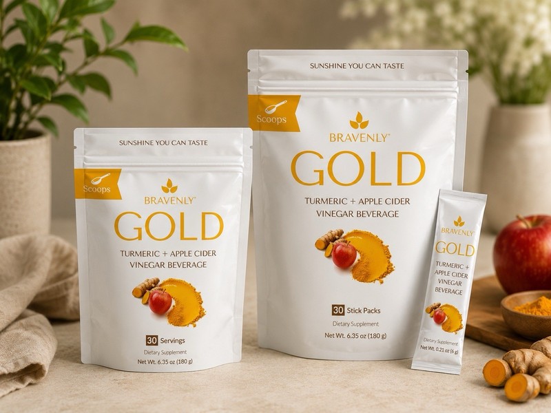 Bravenly Gold Powder & Packets Both