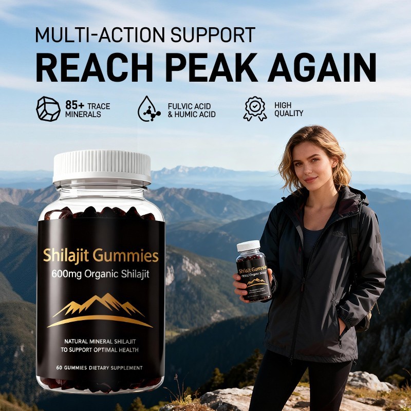 Pure 100% Himalayan Shilajit Gummies | Shilajit Resin Supplement | Energy Boost gallery