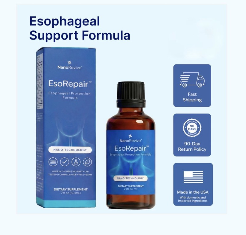NANOREVIVE EsoRepair – 2 fl oz (60 ml) Digestive Support Supplement – Natural