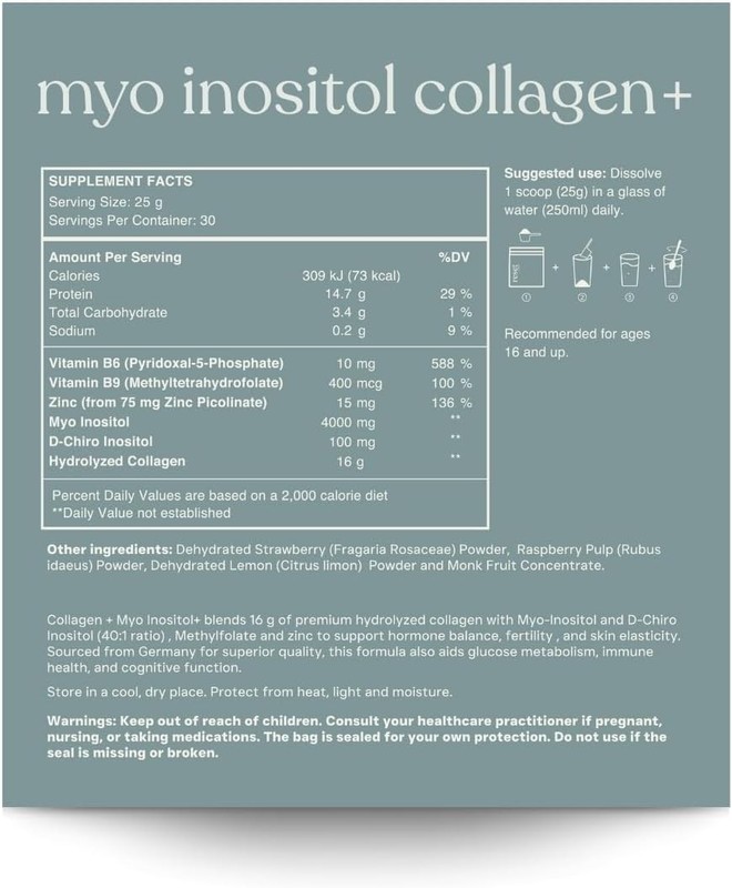MYO INOSITOL Collagen+ Myo-Inositol & D-Chiro Inositol (40:1), Hydrolyzed Coll gallery