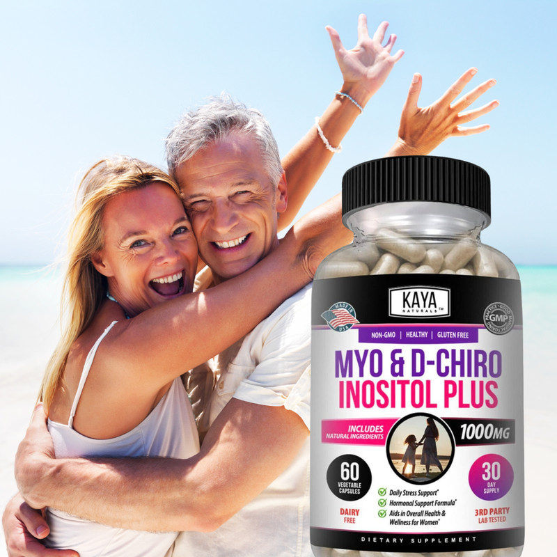 Myo & D-Chiro Inositol Plus 60ct, Women Hormone Support, Manage Stress gallery