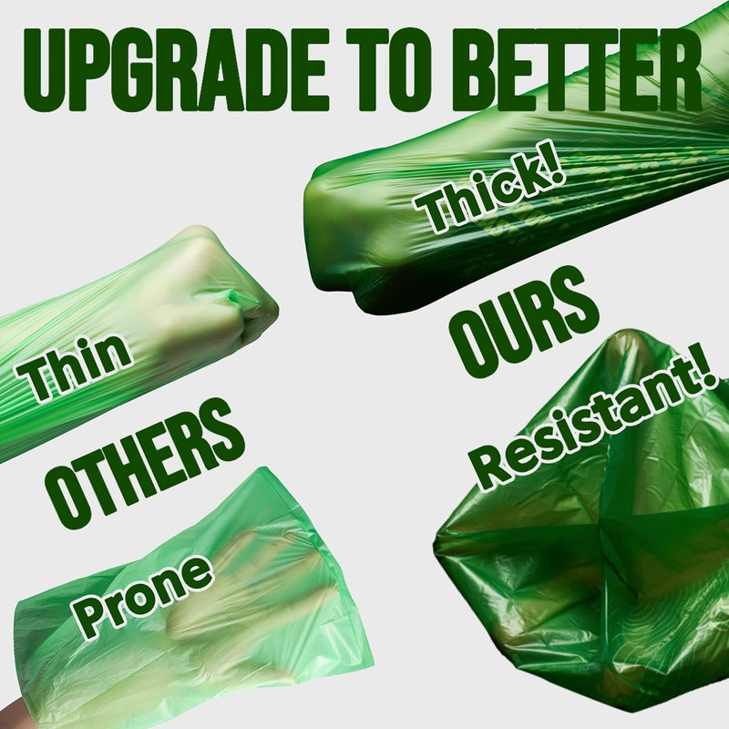 Ultra Thick & Deep Dog Poop Bags for Large & XL Breeds | 4-Layer Interlocked Bo gallery