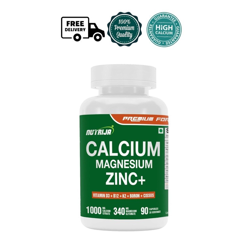 Nutri.Ja Calcium Magnesium Zinc D3 K2 B12 90 Capsules