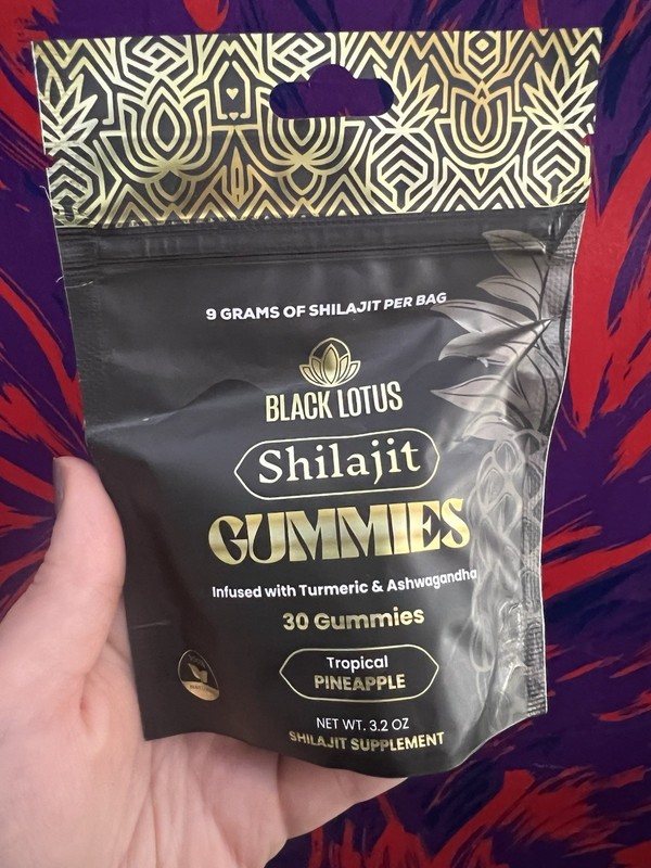 Black Lotus Shilajit Gummies Vegan Tropical Pineapple 30 Ct, 75% off retail