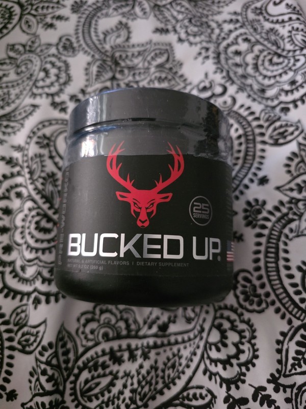 Bucked Up Pre-Workout Powder Blood Raz 25 Serv 9.2oz EXP 3/2027
