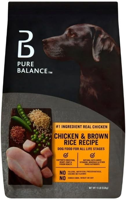 Pure~Balance Chicken & Brown Rice Recipe Dry Dog Food ~ 15 Lbs ~ 1 Pack