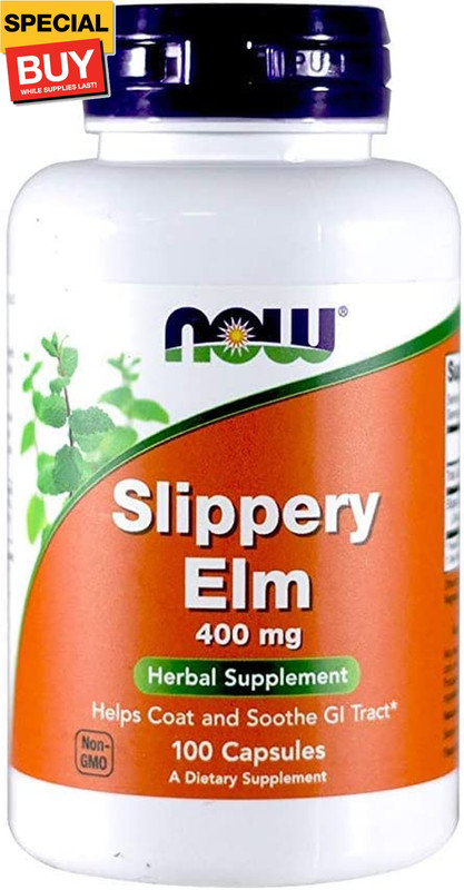 Slippery Elm 400mg, Capsules, 100-Count (Pack of 2)