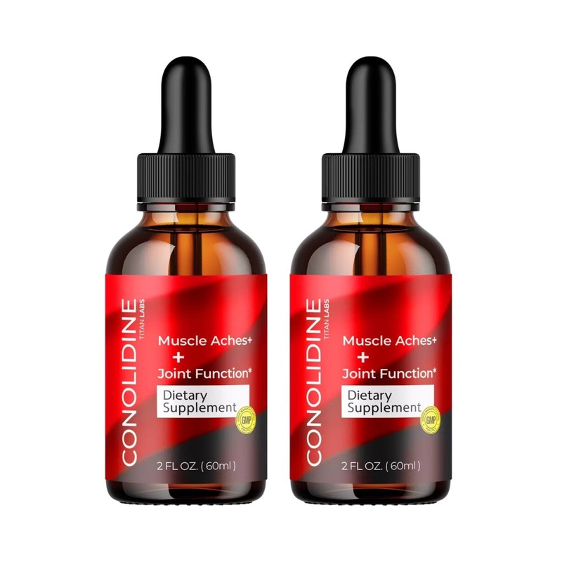 (2-Pack) Conolidine Drops – Supports Blood Health and Function Muscle-