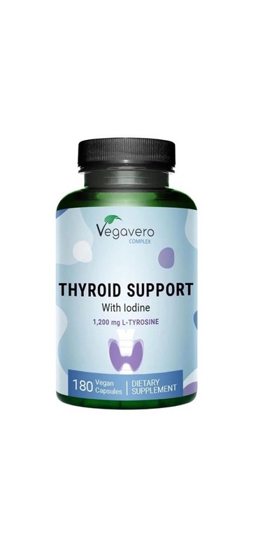 Thyroid Support | 180 Capsules | Highest Dosage | Iodine, L-Tyrosine, Zinc, Sele