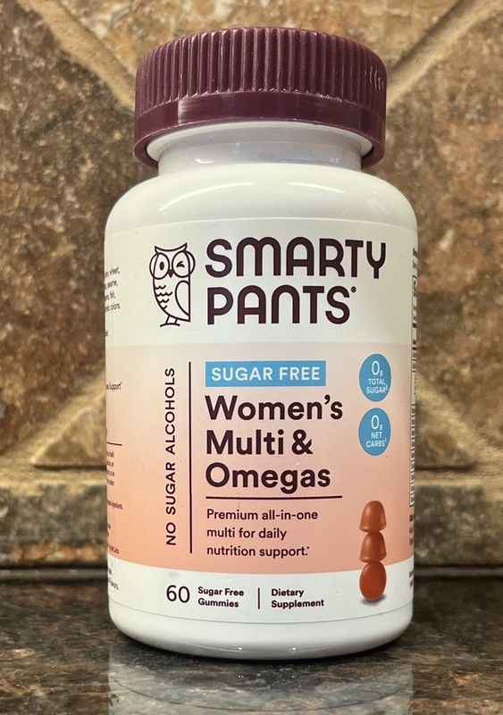 SmartyPants Women’s Multivitamin Gummies Omegas – 60 Gummies *EXP 05/2026*