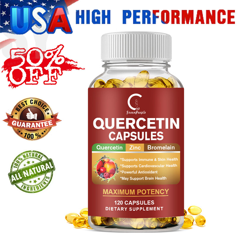 Quercetin with Bromelain & Zinc Immune Support Natural Antioxidant