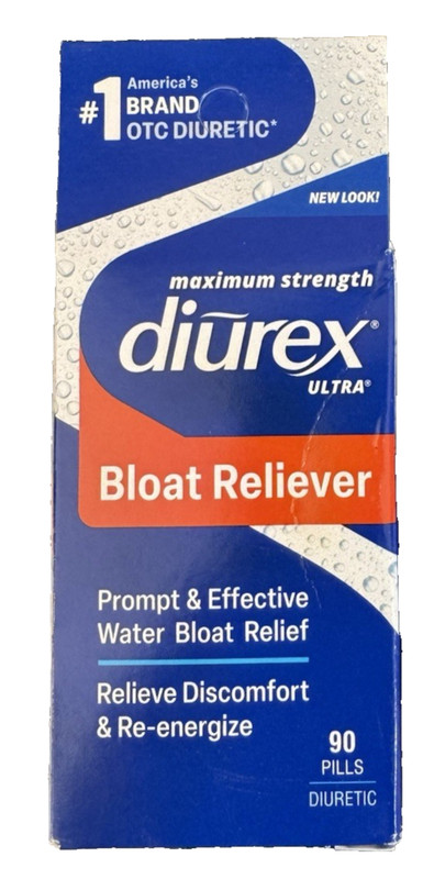 Diurex Ultra Re-Energizing Water Pills Relieve Water Bloat - 90 Count - Ex: 7/27 gallery