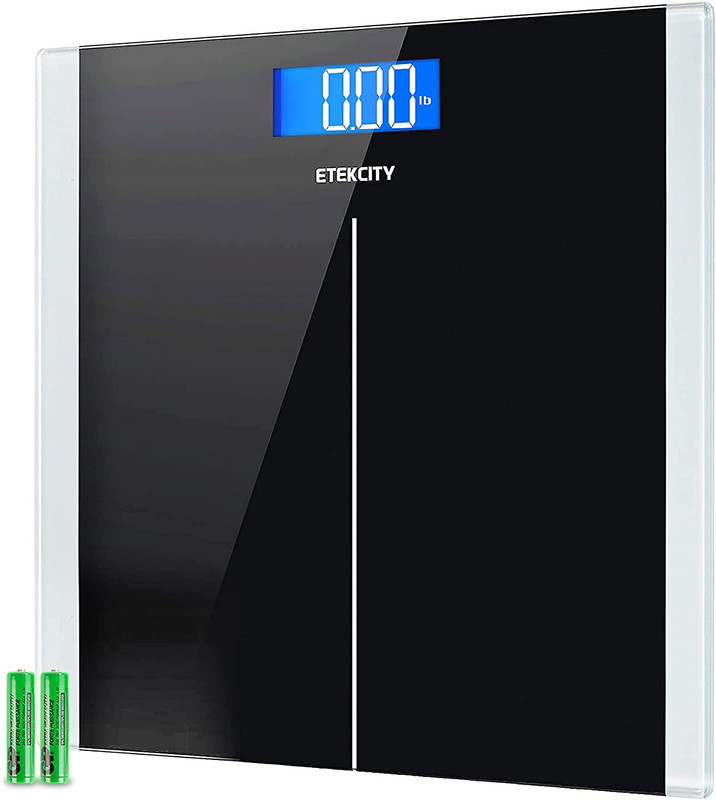 Digital Body Weight Bathroom Scale with Step-On Technology 400 Lb With Batteries
