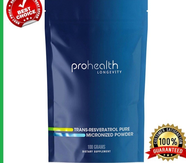 ProHealth Longevity Bulk Trans Resveratrol Powder 100 Grams | 1000 mg per Scoop