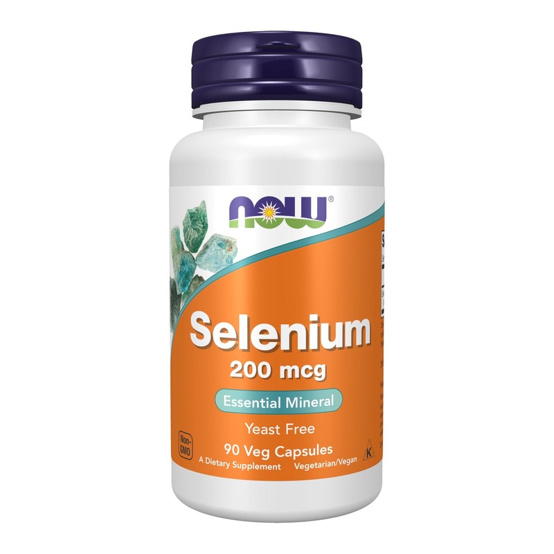 Now Supplements Selenium 200 Mcg Vegan Mineral Supplement 90 Veggie Capsules