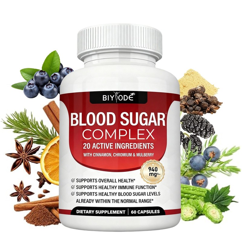 1/2x Magnesium 8 in 1 Complex 1000mg & Blood Sugar Blend Combo Supplement