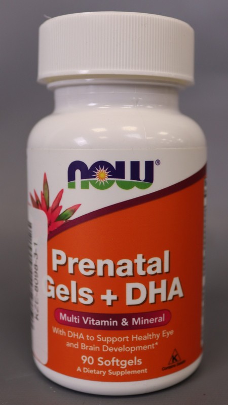 NOW Foods – Prenatal Gels + DHA – 90 Softgels – exp on 10/10/2026