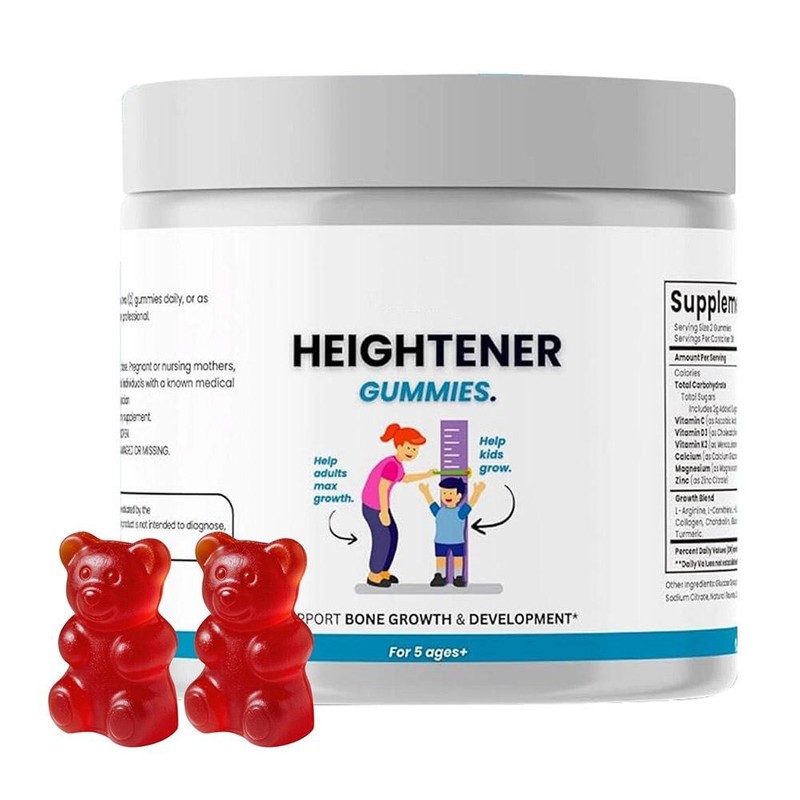 Heightener Gummies – Natural Height Growth Supplement for Kids, Teens and Adult