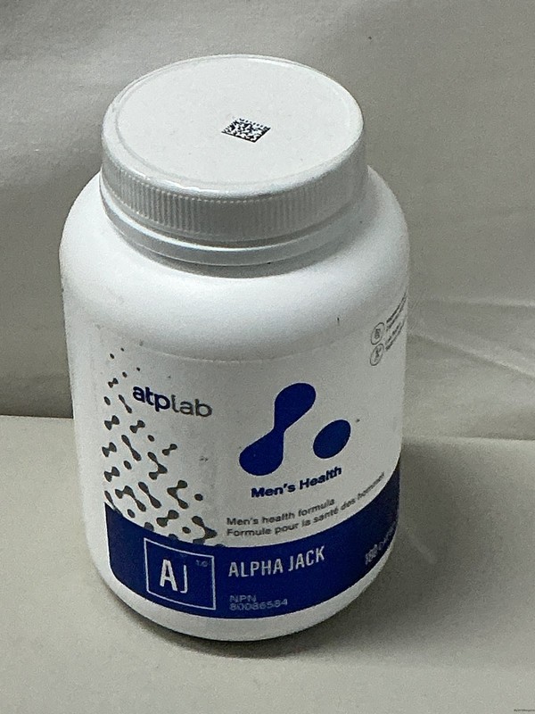 ATP LAB Alpha Jack Men’s Health 180 Caps Exp 9/2029
