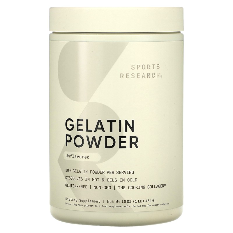 Gelatin Powder, Unflavored, 1 lb (454 g)