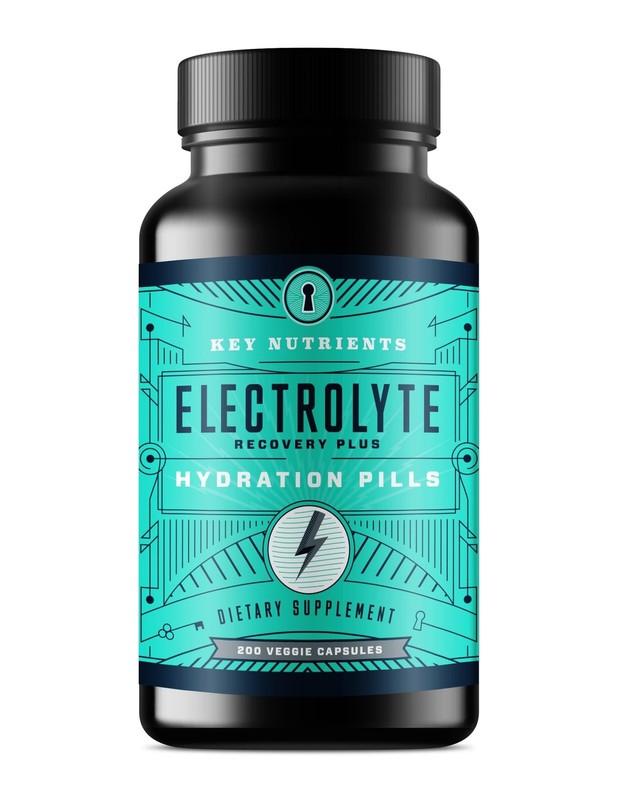 KEY NUTRIENTS Electrolyte Tablets, 200 Capsules, Salt for Dehydration, Fastin…