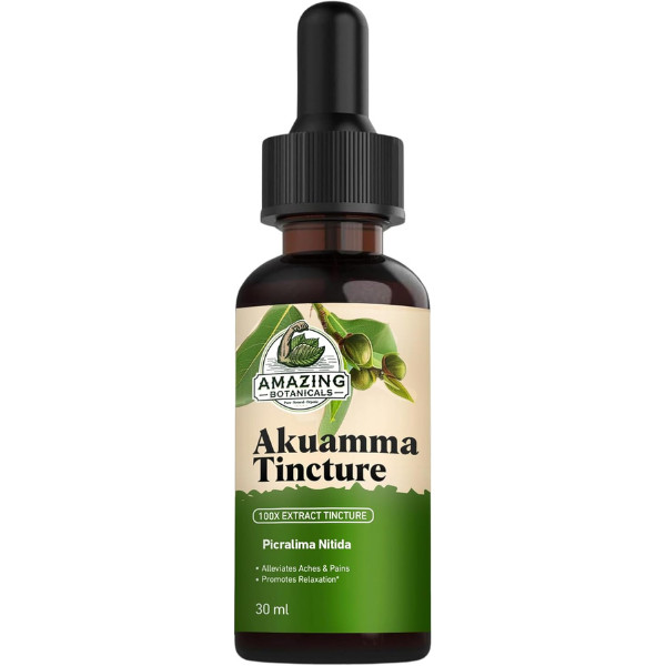 Akuamma 100X Extract Tincture 300000mg Amazing Botanicals 1oz High Potency