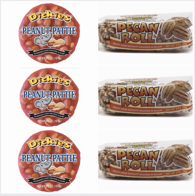 6 Pack Dickies Peanut Pattie And Dickies Pecan Roll. Free Shipping Fresh Stock