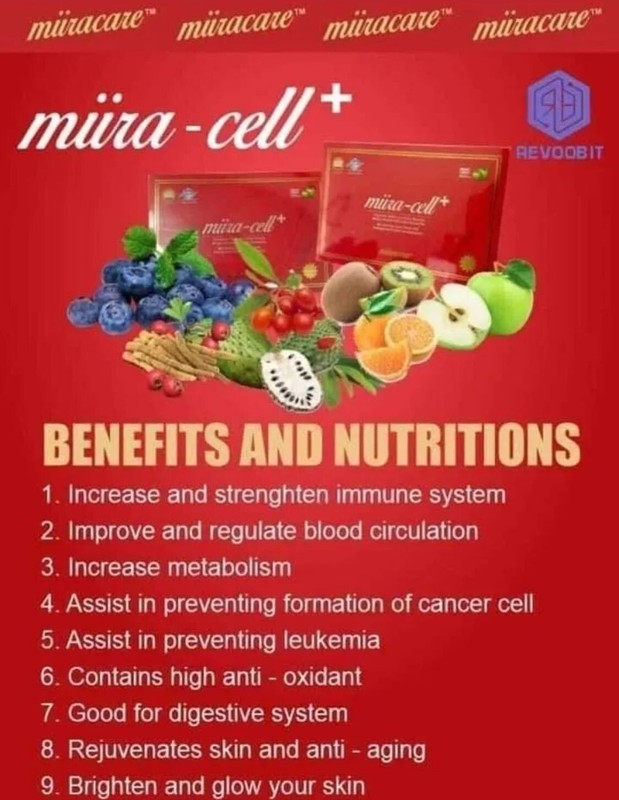 Revoobit International Miira-cell plus 48 sachets (2 box) Express Shipping