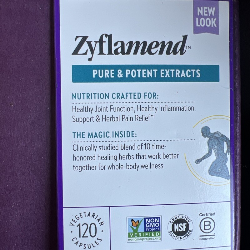 New Chapter Zyflamend Whole Body Anti Inflamatory 120 Veg Capsules Non-GMO