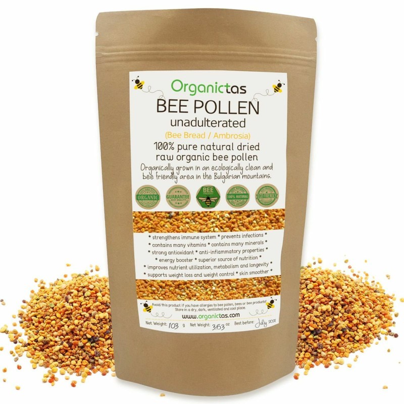 100% Natural BEE POLLEN 2024 Harvest Pure Organic & Natural Raw BIO 100g/3.5oz