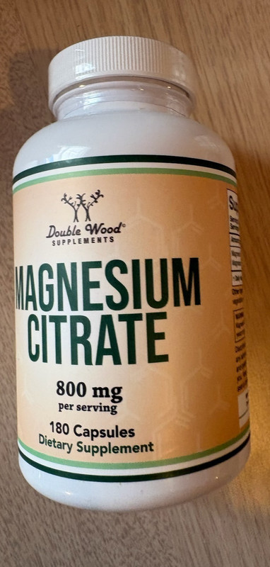 Double Wood Supplements – MAGNESIUM CITRATE 800 mg – 180 CAPSULES EXP : 06/2027