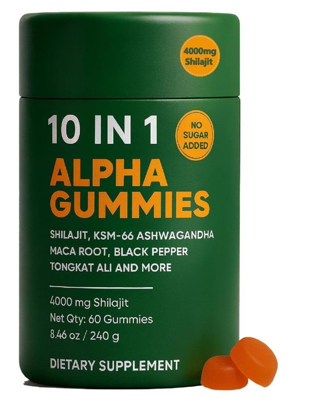 10-In-1 True Alpha Shilajit Gummies, 4000Mg Himalayan Alpha Gummies for Men…..