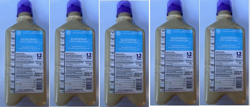 Glucerna 1.2 Cal Ready-to-Hang 1000mL Bottle Glycemic Specialized Nutrition Lot