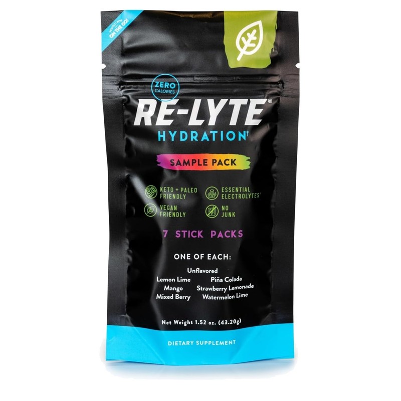 Re-Lyte Hydration Variety Pack with Essential Electrolytes – 0 Calorie Drink Mix