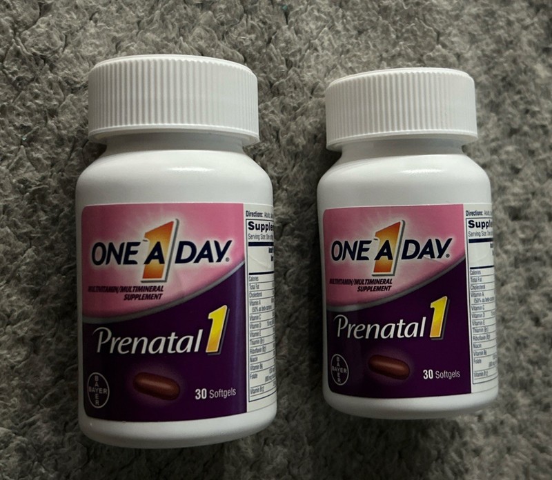 { 2 } One A Day ~ Prenatal 1 ~ 30 Softgels ~ Sealed ~ Exp.08/2025