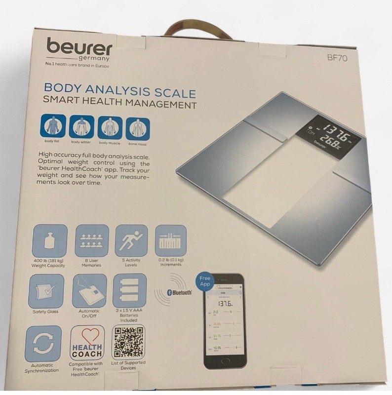 Beurer BF70 Smart Scale for Body Weight/Fat/Water/Mass Up To 400 lb Bariatric gallery