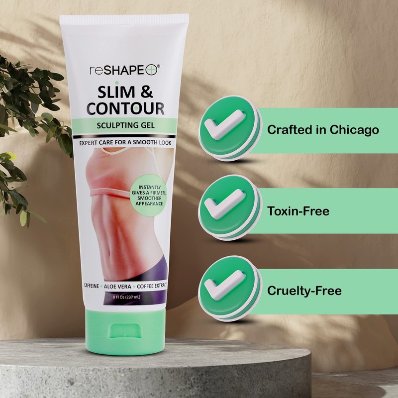 Reshape+ Tummy Tightening Cream Anti 8 Fl Oz (Pack of 1), Sculpting Body Gel gallery