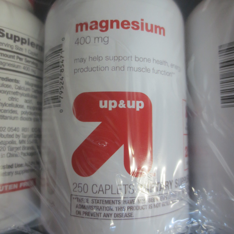 UP&UP MAGNESIUM 400MG - 250 CAPSULES - 3 PACK gallery