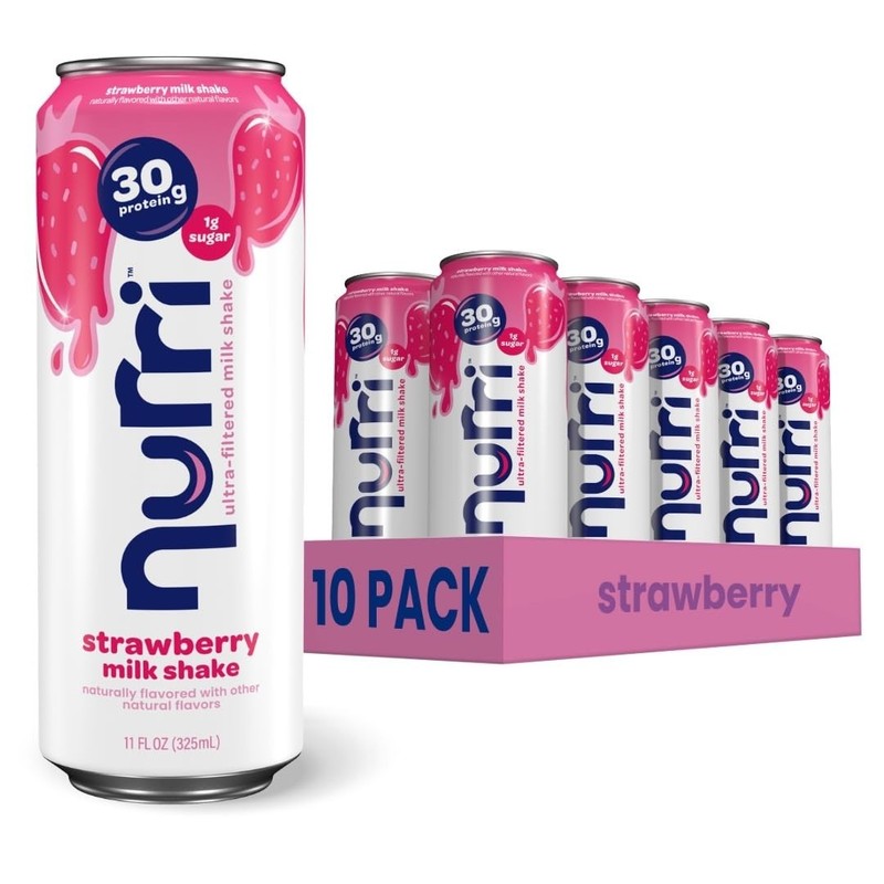 Nurri Ultra-Filtered Milk Shake 30g Protein Strawberry 11 fl oz 12 ct