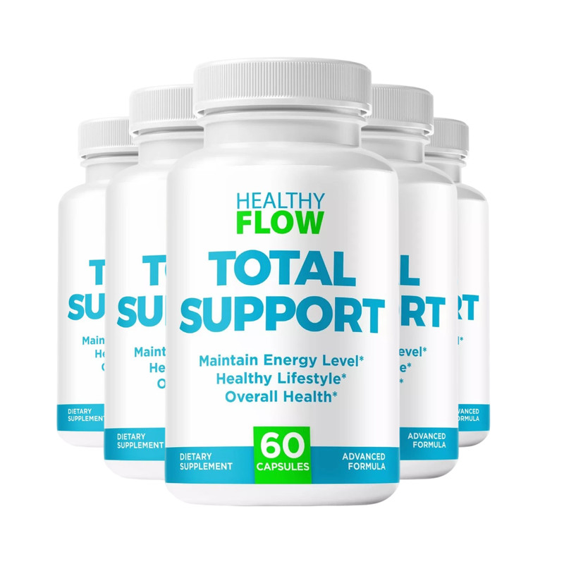 5-Pack Healthy Flow Capsules, HealthyFlow Total Support for Blood – 300 Capsules