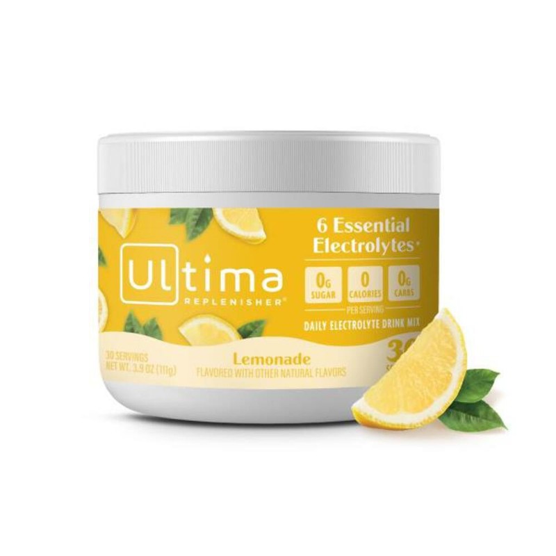 7/26 Ultima Replenisher Daily Electrolyte Powder Drink Mix – Sugar Free – Lemona