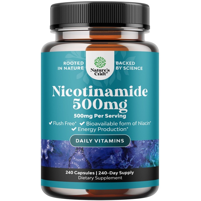 Vitamin B3 Nicotinamide Capsules – Mitochondrial Energy and Skin Supplement