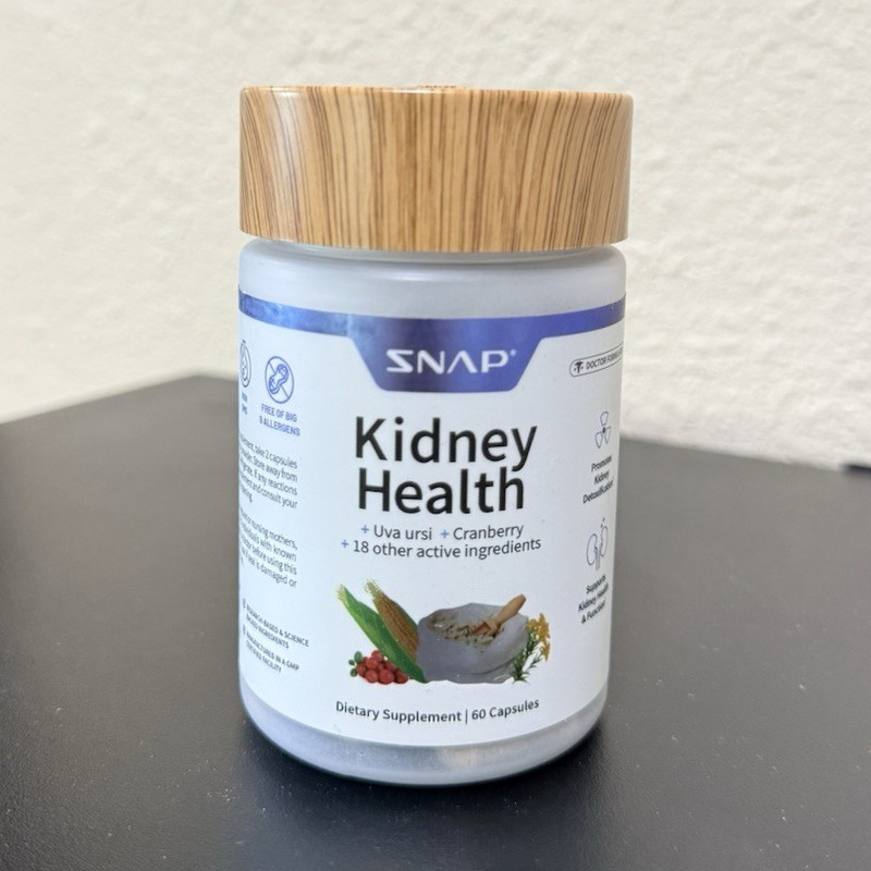 SNAP Kidney Support 1150mg Uva Ursi + Cranberry Vegetarian Capsules 60