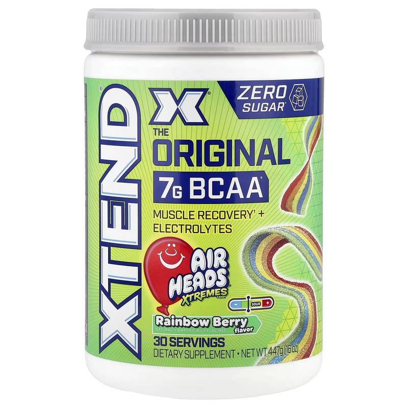2 X XTEND, The Original 7 G BCAA, Air Heads Extreme Candy� Rainbow Berry, 16 oz