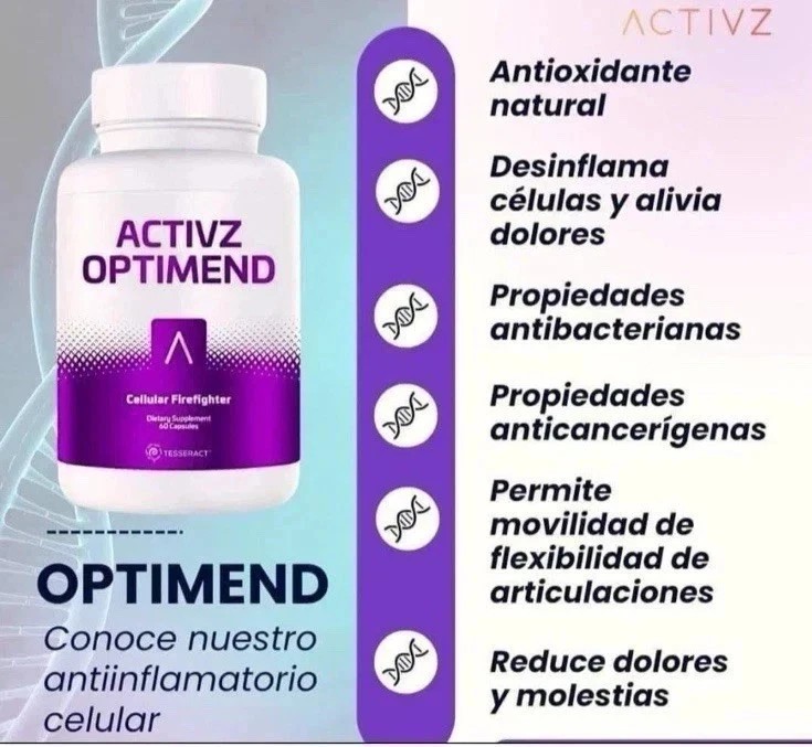 ACTIVZ OPTIMEND - 60 Capsules Cellular Firefighter Free Shipping USA US gallery