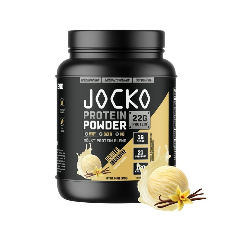 Jocko – Mölk Vanilla Milkshake Protein Powder – 21 Servings 1.48lb (12/27)