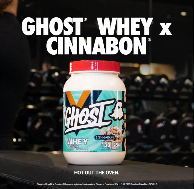 GHOST Whey Protein Powder, Cinnabon Flavor, 2 lb, 25g Protein gallery