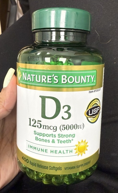 X10 Nature’s Bounty Vitamin D-3 Rapid Release Softgels 5000IU 400 Ct Exp: 01/28