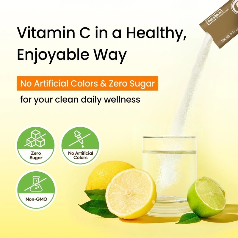 DONGKOOK Vita Pop Vitamin C 2000mg Korean High-Potency Daily Portable Zero Su... gallery